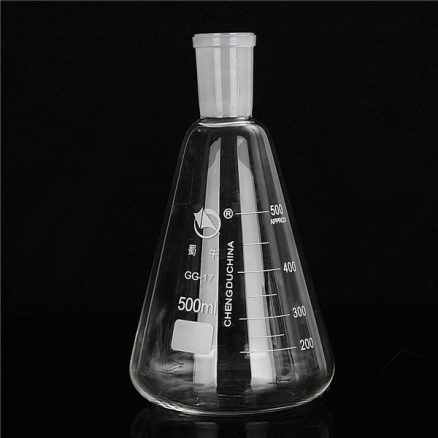 500mL 24/29 Joint Suction Filtration Equipment Glass Buchner Funnel Conical Flask Filter Kit 5
