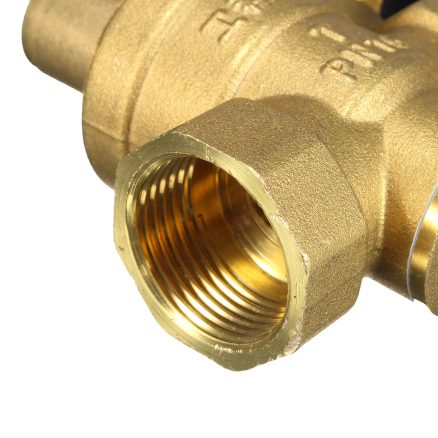 DN20 NPT 3/4" Adjustable Brass Water Pressure Regulator Reducer with Gauge Meter 5