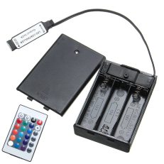 DC4.5V Mini RF Controller Battery Box with 24 Keys Remote Control for RGB LED Strip