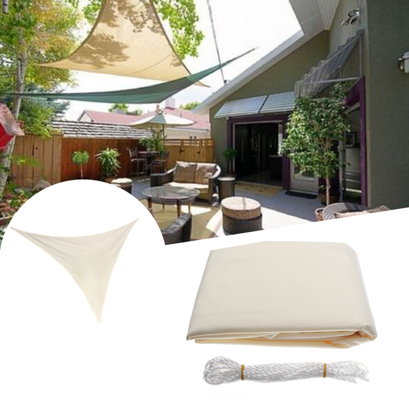3.5M/11ft Triangle Sun Shade Sail UV Water Resistant Canopy Patio Garden Tent Awning 1 3.5M/11ft Triangle Sun Shade Sail UV Water Resistant Canopy Patio Garden Tent Awning