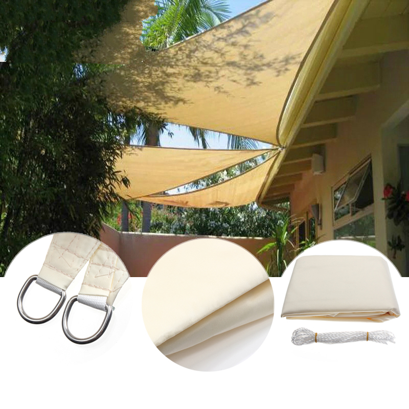 3.5M/11ft Triangle Sun Shade Sail UV Water Resistant Canopy Patio Garden Tent Awning 2 3.5M/11ft Triangle Sun Shade Sail UV Water Resistant Canopy Patio Garden Tent Awning - Image 2
