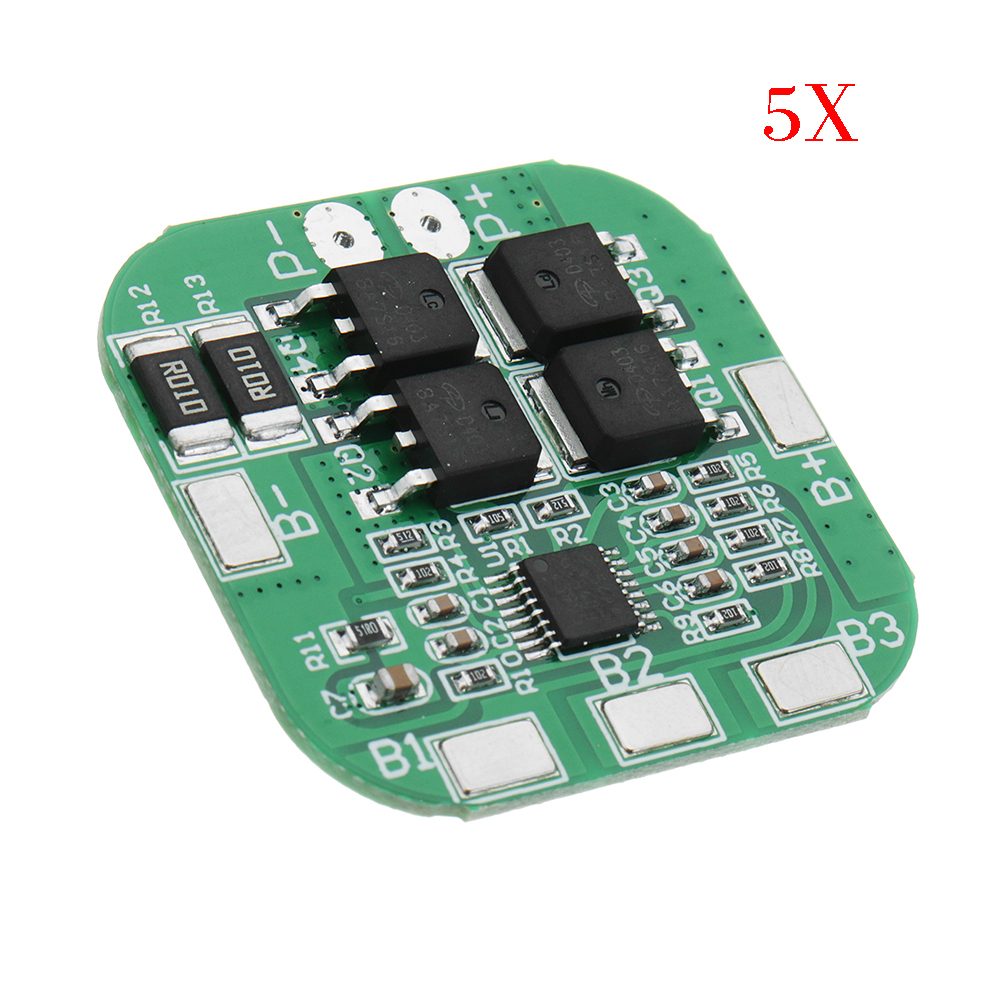 5pcs DC 14.8V / 16.8V 20A 4S Lithium Battery Protection Board BMS PCM Module For 18650 Lithium LicoO2 / Limn2O4 Short Circuit Protection 2