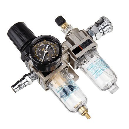 150Psi Manual Pneumatic Air Pressure Filter Regulator Compressor Oil Water Separator 3