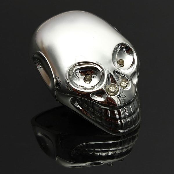 Motorcycle Quad ATV Turn Signal Rear Brake Tail Light Chrome Skull 7 Motorcycle Quad ATV Turn Signal Rear Brake Tail Light Chrome Skull - Image 7