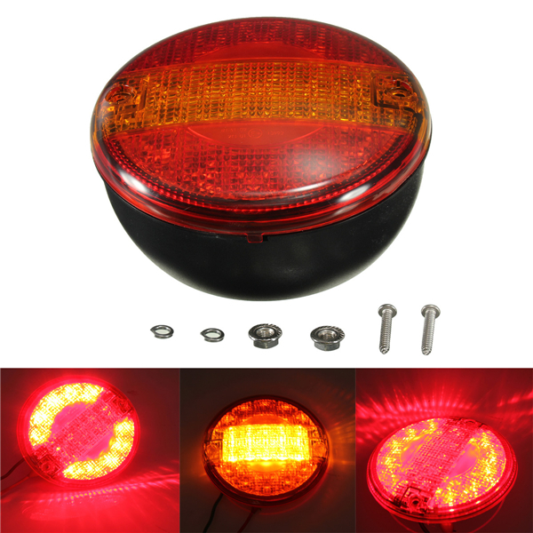 Universal LED Combination Rear Tail Stop Indicator Light Round 1