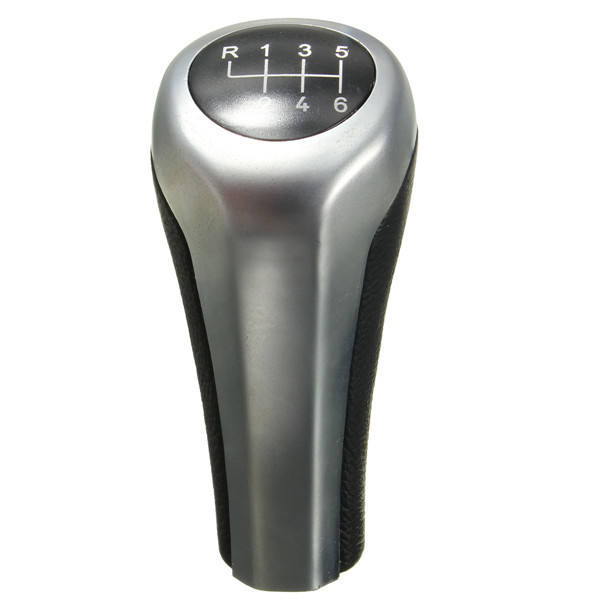 Black Car 6 Speed Gear Shift Knob For BMW E46 E90 E91 E92 X1 X3 X5 1 Black Car 6 Speed Gear Shift Knob For BMW E46 E90 E91 E92 X1 X3 X5