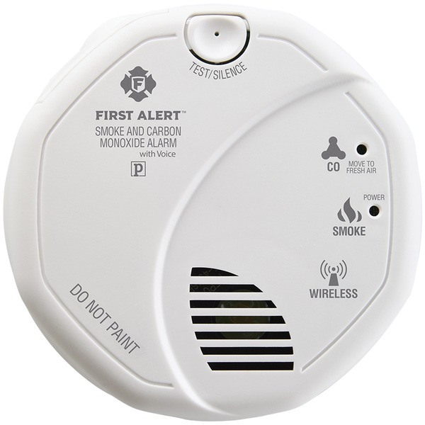 First Alert 1039839 Wireless Interconnected Smoke & Carbon Monoxide Alarm with Voice & Location 2