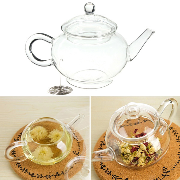 250ml 8.5oz Glass Teapot Heat Resistant Tea Kettle 1