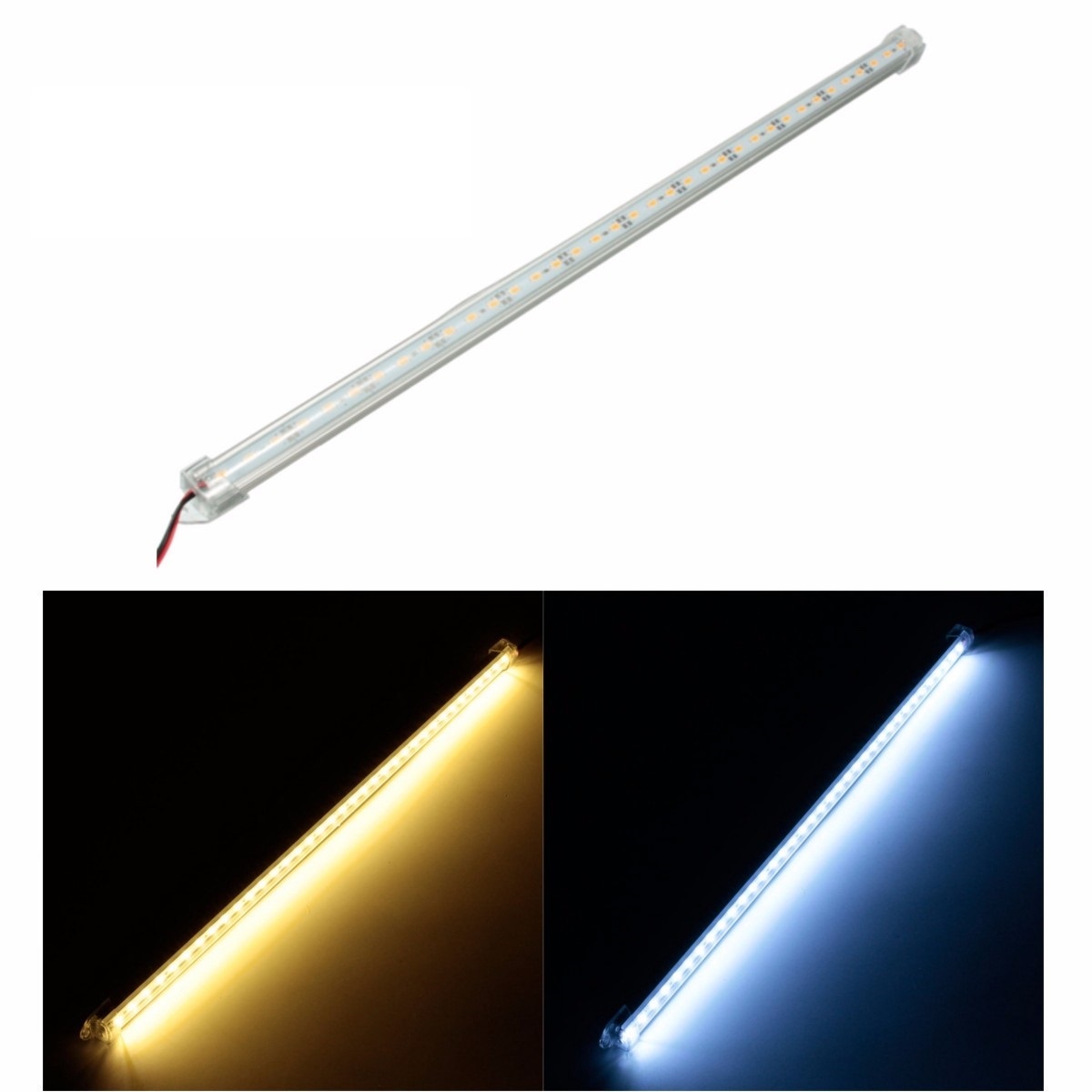 12V 50cm Car Clear LED 5630 SMD Interior Strip Light Bar Van Caravan Fish Tank 1 12V 50cm Car Clear LED 5630 SMD Interior Strip Light Bar Van Caravan Fish Tank