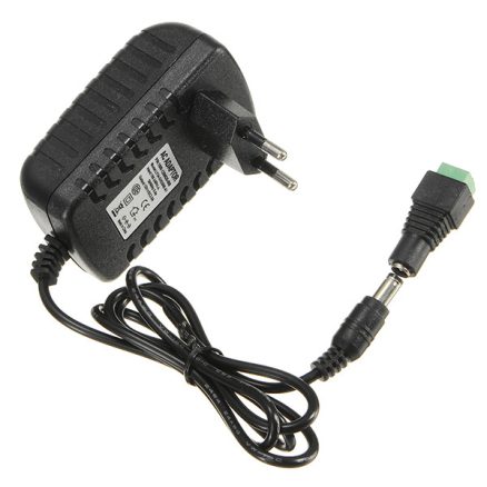 LUSTREON AC100-240V TO DC12V 2A 24W Power Supply Adapter For Strip Light + Female Connector 2