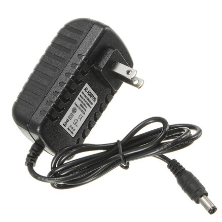 LUSTREON AC100-240V TO DC12V 2A 24W Power Supply Adapter For Strip Light + Female Connector 6