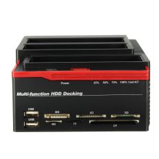 EU 2.5"3.5" USB 3.0 To SATA IDE HDD SSD Hard Drive Docking Station Offline Clone Card Reader Hub