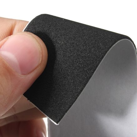 12Pcs 110mm x 35mm Black Wooden Fingerboard Skateboard Foam Grip Tape Stickers 3