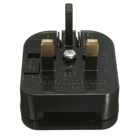 UK Converter Adaptor Plug Travel Power Connections Black 1