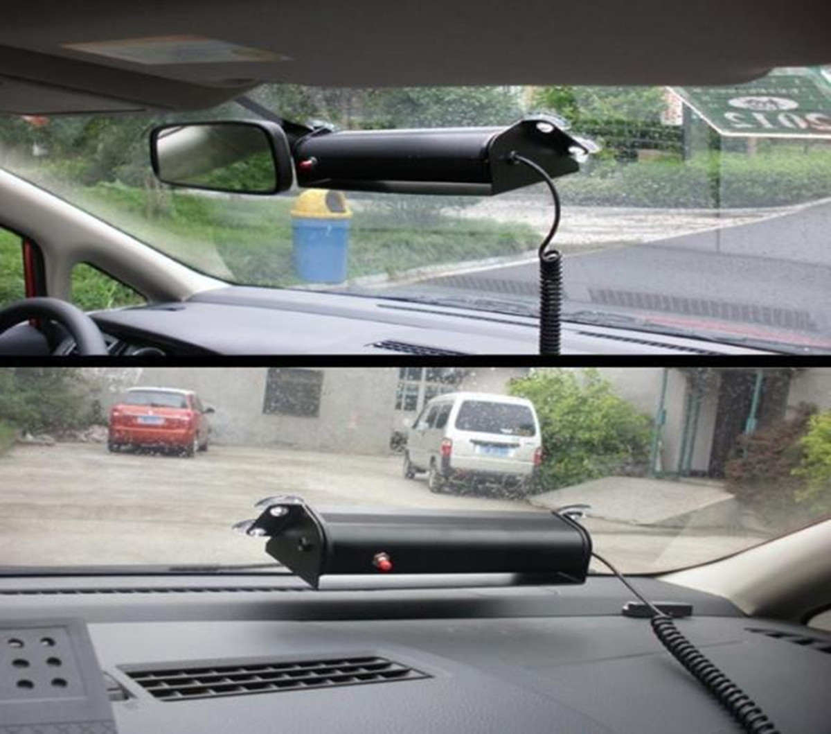 8 LED Car Strobe Flash Warning Light Emergency Sucker Wind Shield White&Amber 2 8 LED Car Strobe Flash Warning Light Emergency Sucker Wind Shield White&Amber - Image 2