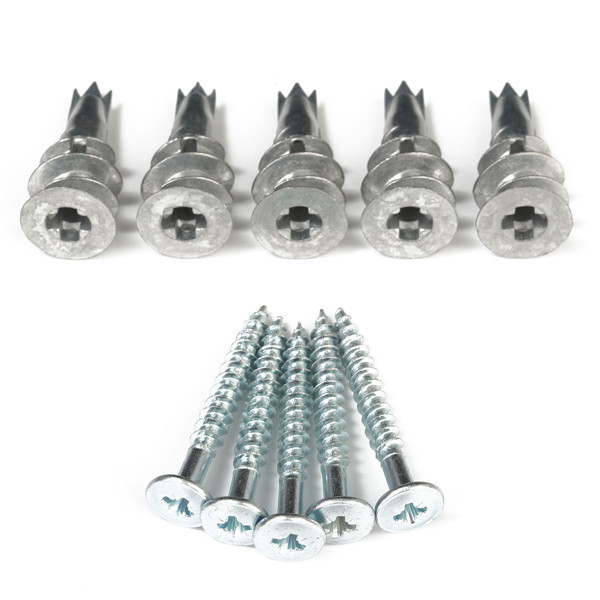 5pcs 13x32mm Zinc Alloy Plaster Walls Expansion Screws 1 5pcs 13x32mm Zinc Alloy Plaster Walls Expansion Screws