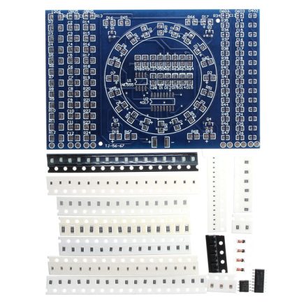 DIY SMD Rotating LED SMD Components Soldering Practice Board Skill Training Kit 1