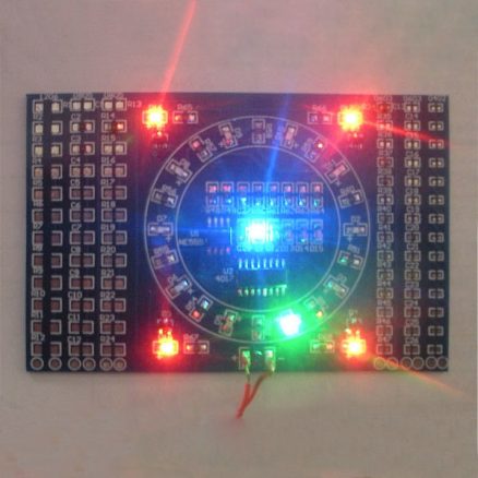 DIY SMD Rotating LED SMD Components Soldering Practice Board Skill Training Kit 2