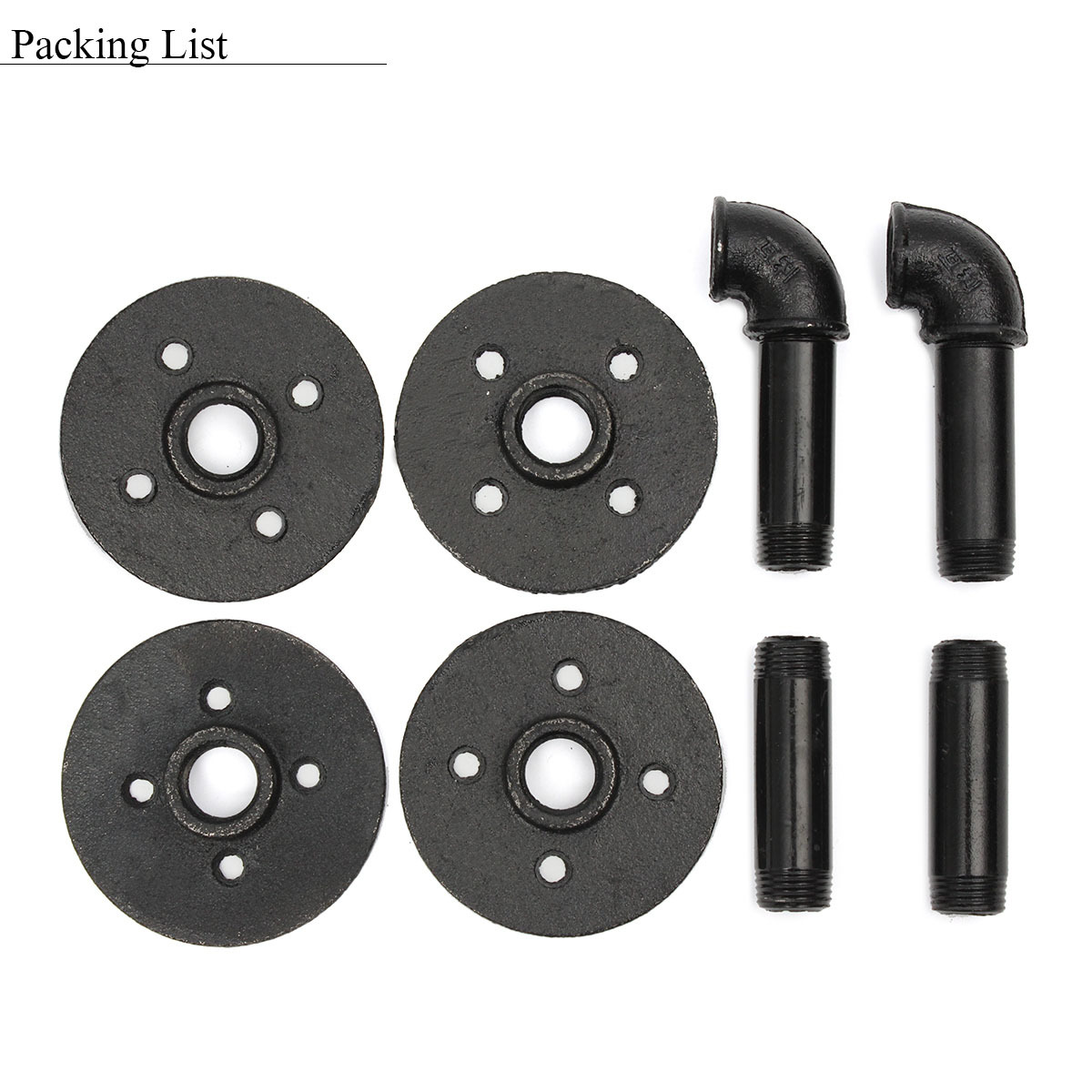 2Pcs Industrial Pipe Shelf Brackets Bookcases Holder Shelving Storage Rustic Decoration 6 2Pcs Industrial Pipe Shelf Brackets Bookcases Holder Shelving Storage Rustic Decoration - Image 6