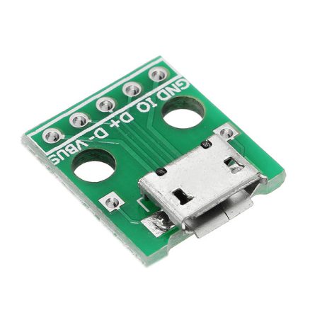 10pcs Micro USB To Dip Female Socket B Type Microphone 5P Patch To Dip With Soldering Adapter Board 3