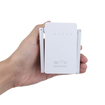 300Mbps Wireless Wifi Range Repeater Booster 802.11 Dual Antennas Wireless AP Router with LAN WAN Port 6