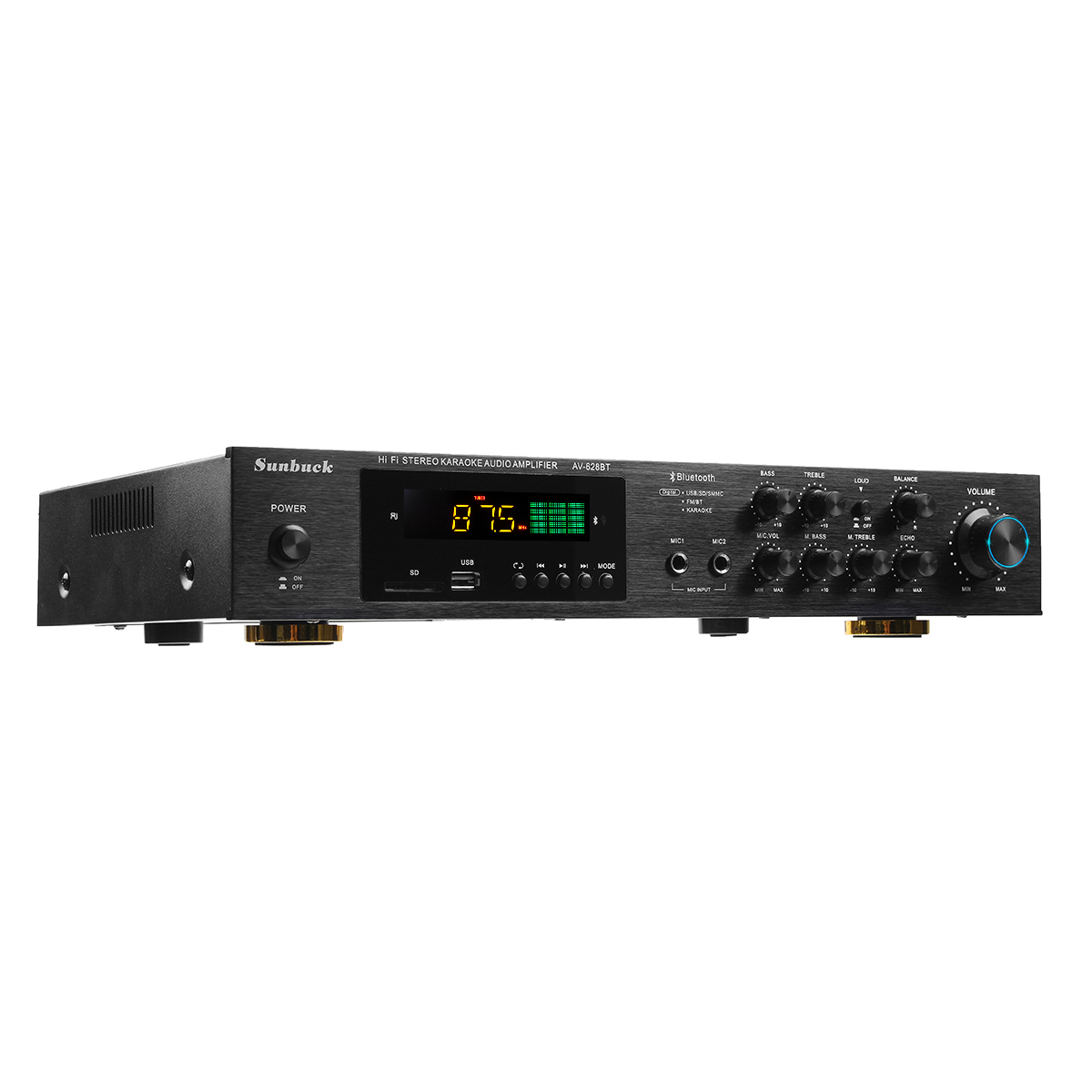Sunbuck AV-628BT 1120W 5CH bluetooth 4ohm Stereo Surround Power Amplifier 1 Sunbuck AV-628BT 1120W 5CH bluetooth 4ohm Stereo Surround Power Amplifier