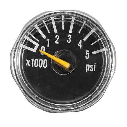 Micro Gauge 1 inch 25mm 0 to 5000psi High Pressure for HPA Paintball Tank CO2 PCP 1