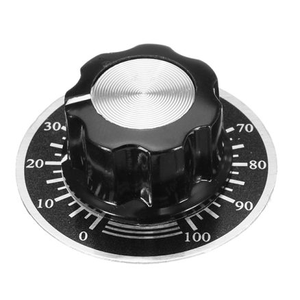 10 Sets MF-A03 Bakelite Potentiometer Knob Cap Hat + 0-100 Digital Dial Scale Plate 3