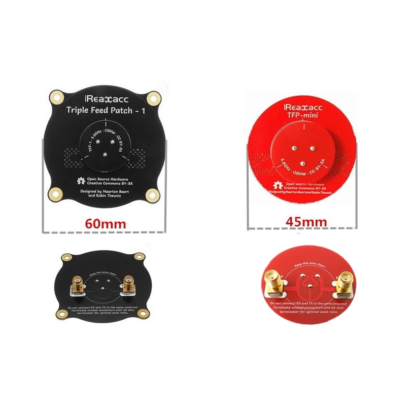 Realacc TFP-Mini Triple Feed Patch Dia. 45mm 5.8G 8dBi FPV Flat Panel Pagoda Antenna With Terminator for Eachine Fatshark Skyzone Goggles 6 Realacc TFP-Mini Triple Feed Patch Dia. 45mm 5.8G 8dBi FPV Flat Panel Pagoda Antenna With Terminator for Eachine Fatshark Skyzone Goggles - Image 6