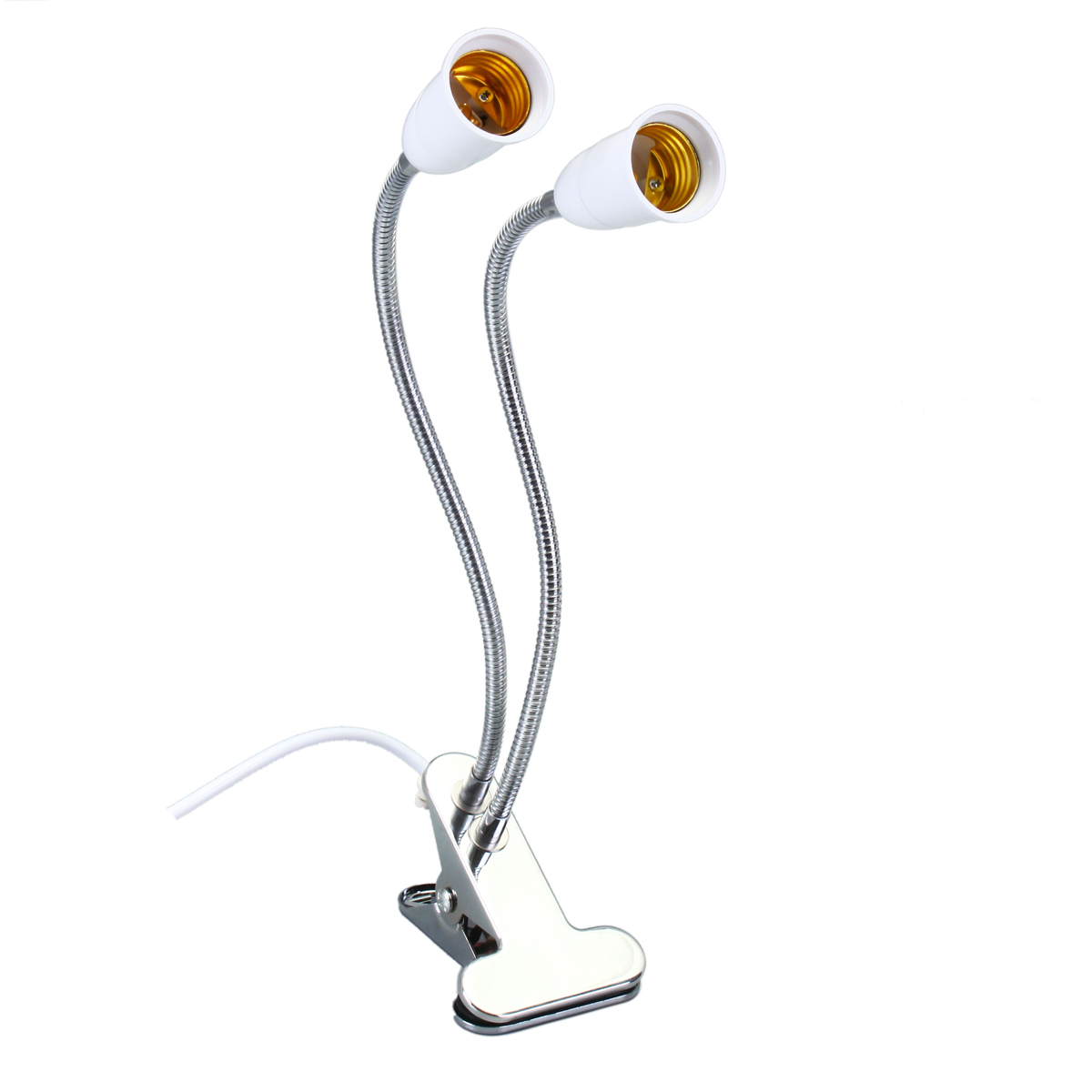 30CM Adjustable Dual Head Clip Lampholder Bulb Adapter with On/off Switch for E27 LED Grow Light 2 30CM Adjustable Dual Head Clip Lampholder Bulb Adapter with On/off Switch for E27 LED Grow Light - Image 2