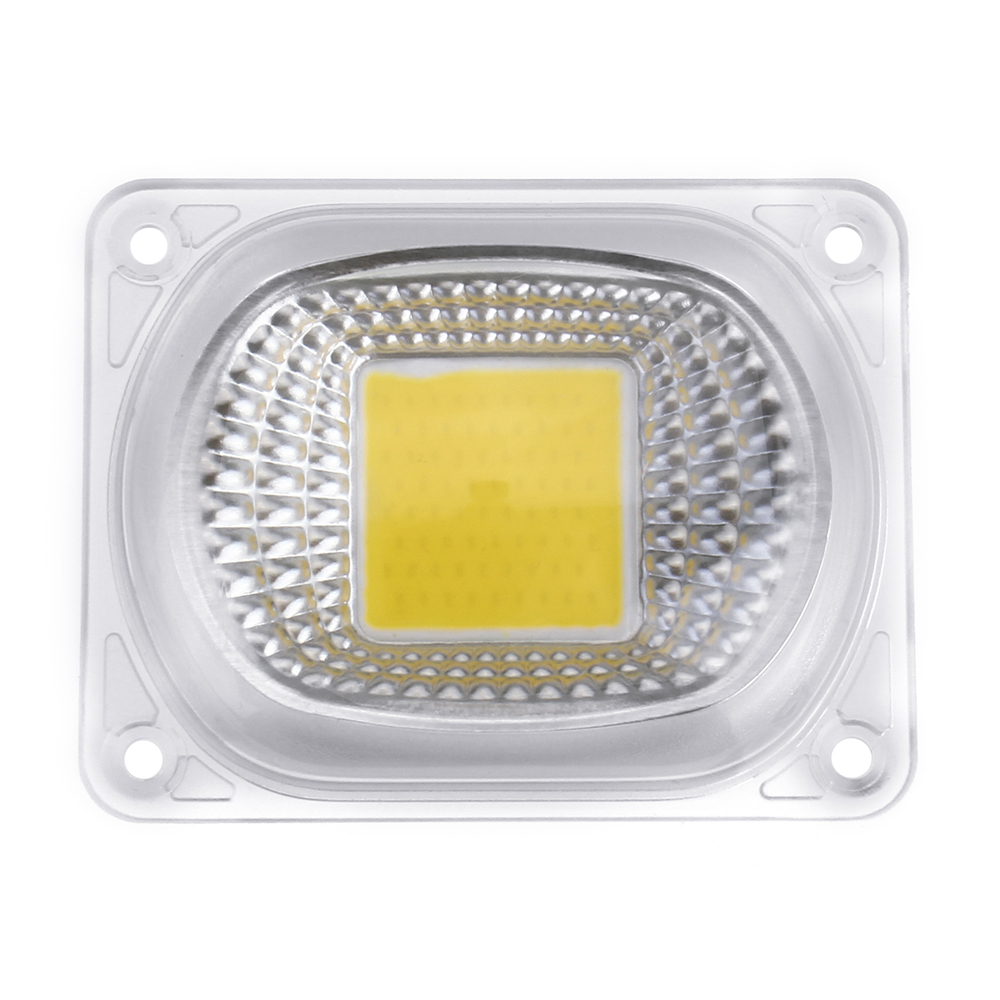 High Power 50W White / Warm White LED COB Light Chip with Lens for DIY Flood Spotlight AC220V 2