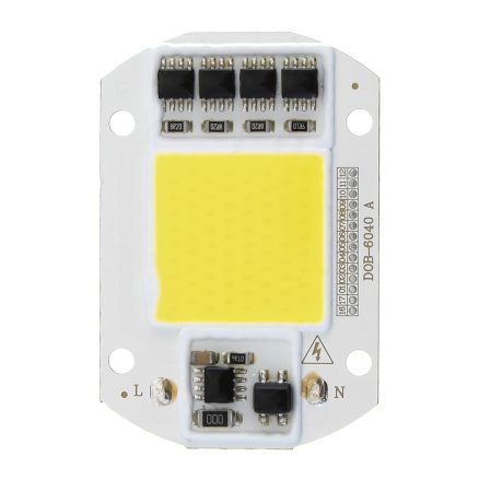 High Power 50W White / Warm White LED COB Light Chip with Lens for DIY Flood Spotlight AC220V 7