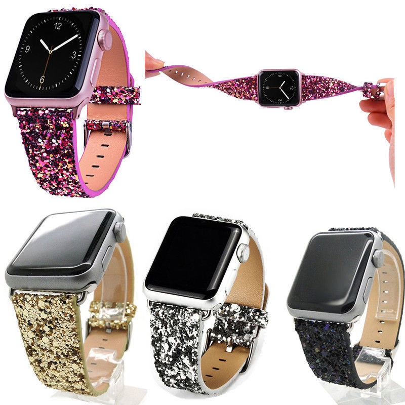 Glitter Watch Band Replacement For Apple Watch Series 1 38mm/42mm 2