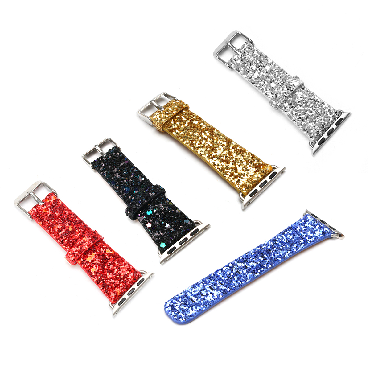 Glitter Watch Band Replacement For Apple Watch Series 1 38mm/42mm 3 Glitter Watch Band Replacement For Apple Watch Series 1 38mm/42mm - Image 3
