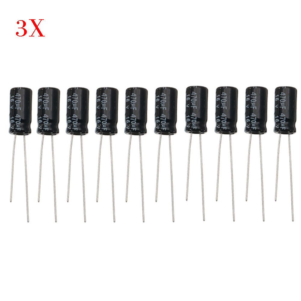 360pcs 0.22UF-470UF 16V 50V 12 Values Commonly Used Electrolytic Capacitor Meet Lead 1