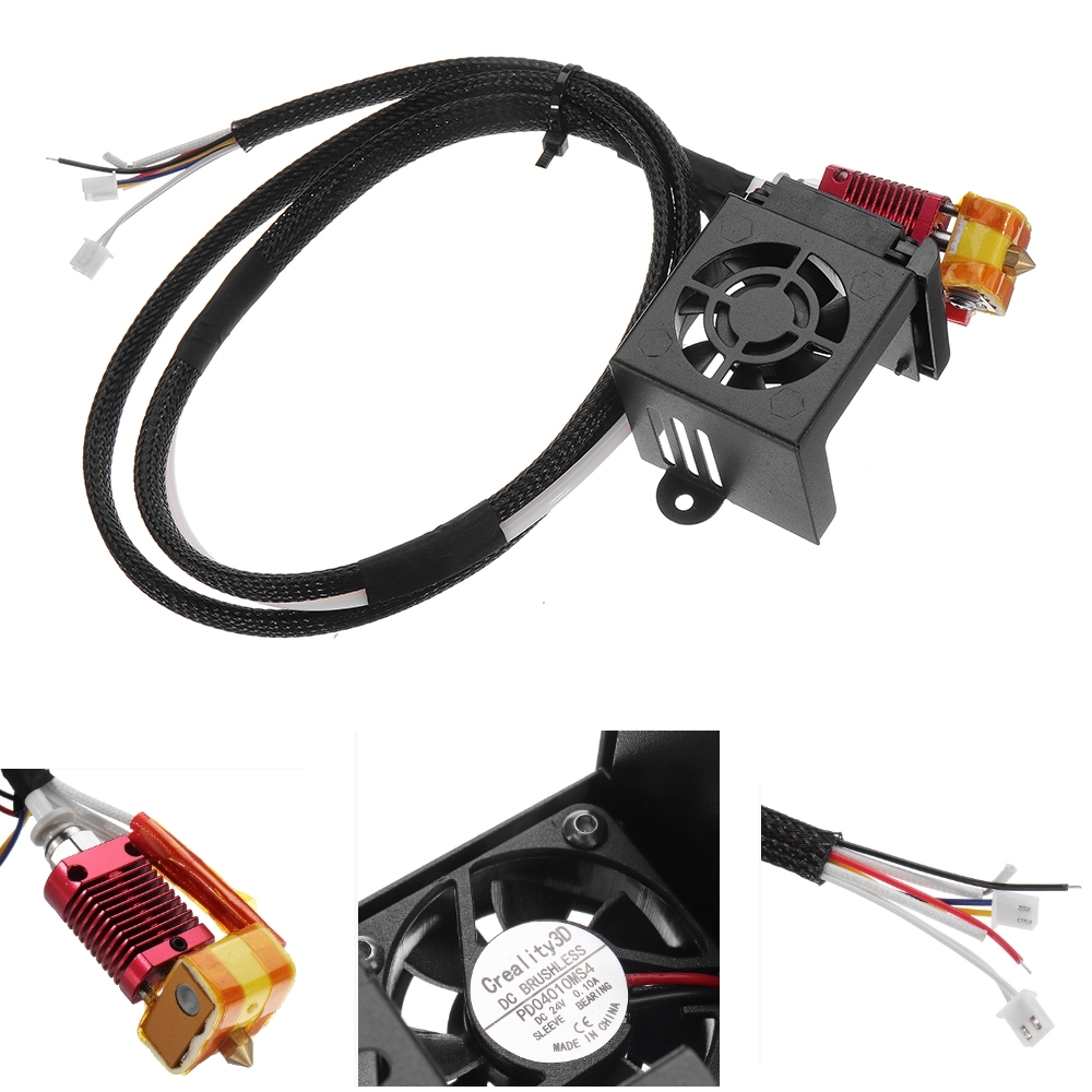Creality 3D?® Full Assembled MK10 Extruder Hot End Kits With 2PCS Cooling Fans For Ender-3 3D Printer 1