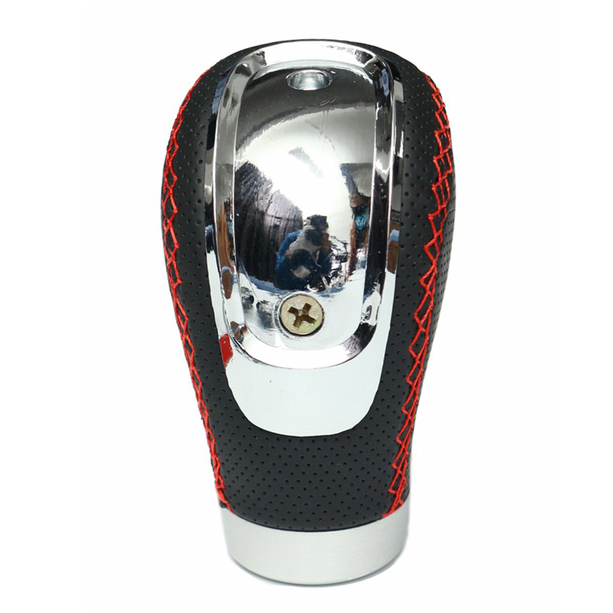 Universal Black PU Leather Manual Car Gear Shift Knob Shifter Lever Handle Stick 2 Universal Black PU Leather Manual Car Gear Shift Knob Shifter Lever Handle Stick - Image 2