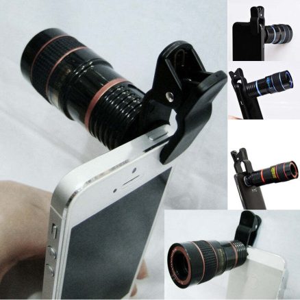 Telephoto PRO Clear Image Lens Zooms 8 times closer! For all Smart Phones & Tablets with Camera 3