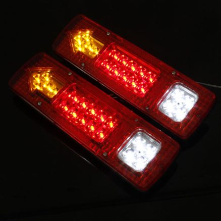 2X 12V 19 LED Car Truck Rear Light Indicator Lamp Yellow 3
