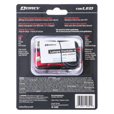 Dorcy 41-4359 330-Lumen USB Rechargeable Motion Sensor Headlamp 5