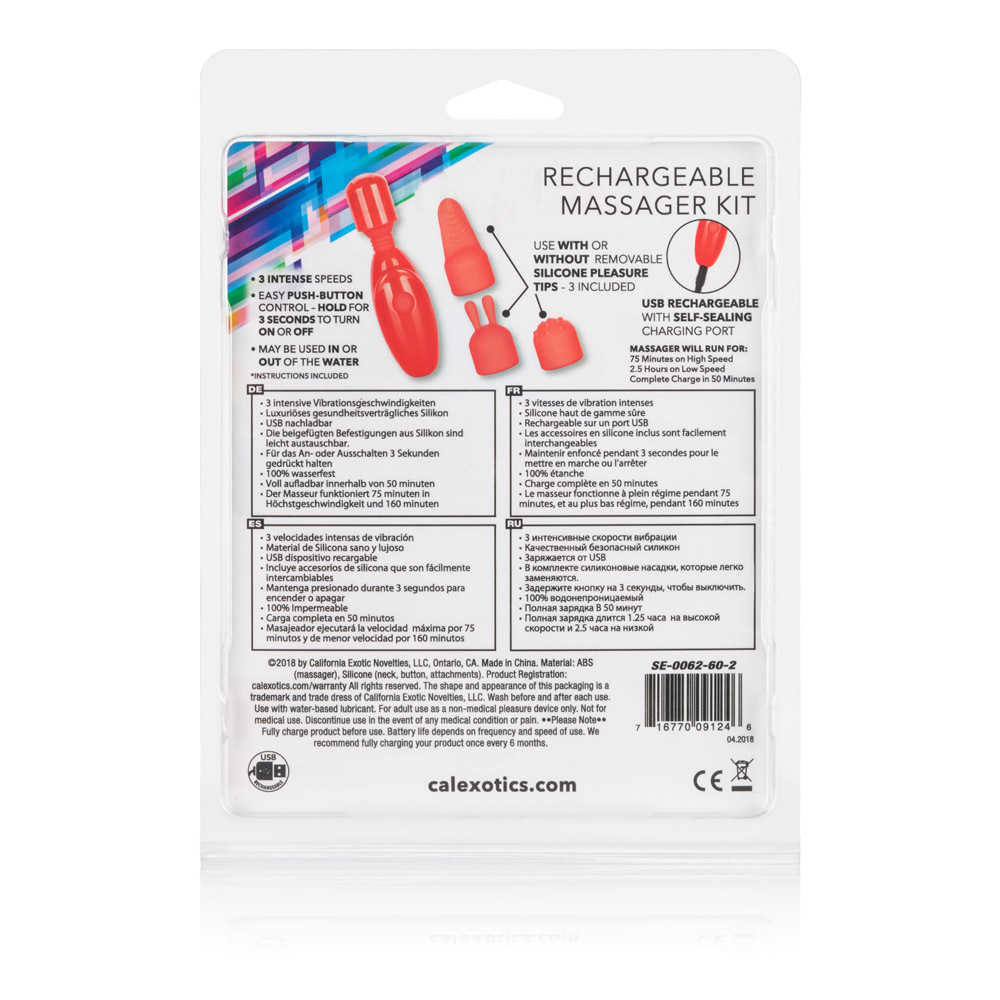 Rechargeable Massager Kit 4 Rechargeable Massager Kit - Image 4