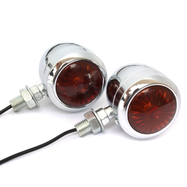 Pair 12V Motorcycle Turn Signal Indicator Light Lamp For Harley 7 Pair 12V Motorcycle Turn Signal Indicator Light Lamp For Harley - Image 7