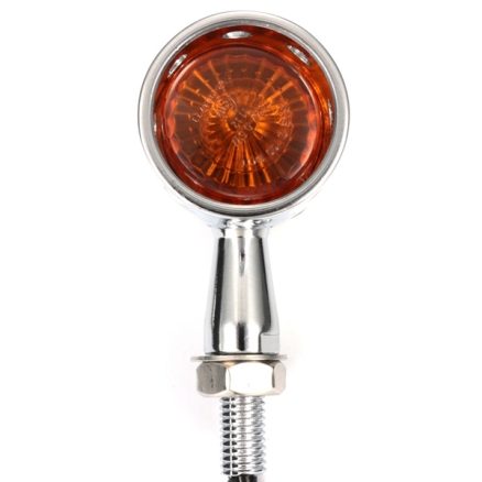 Pair 12V Motorcycle Amber Turn Signal Indicator Light Hollow Lamp 6