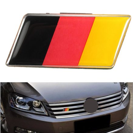 Aluminium German Germany Flag Badge Grille Emblem Car Sticker Decal Universal Decoration 1