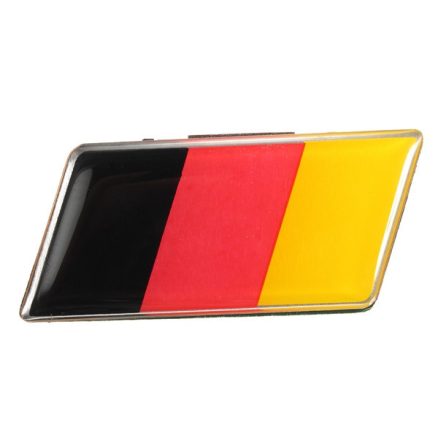 Aluminium German Germany Flag Badge Grille Emblem Car Sticker Decal Universal Decoration 3