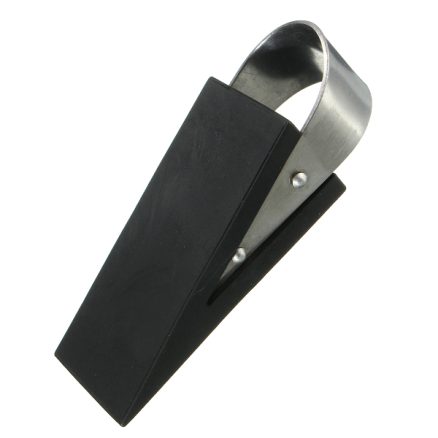 Rubber & Stainless Steel Door Stop Wedge Safety Protector Stopper Block 2