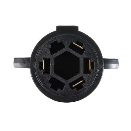 7 Way Round To 4 Pin Flat Trailer Light Adapter Plug Connector RV Boat 2