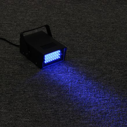 Mini 24LED Blue Flashing Strobe Party Stage Light Disco Club DJ Effect Lighting AC220V 4