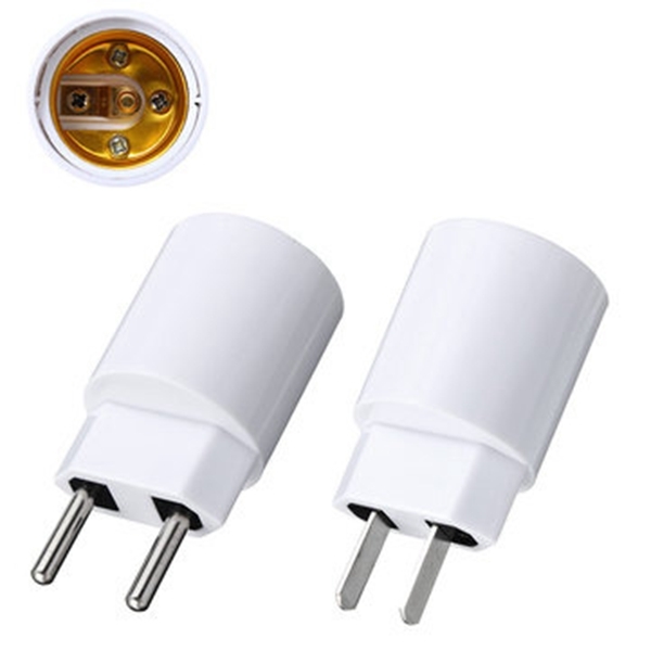 E27 Light Socket To EU/US Plug Holder Adapter Converter For Bulb Lamp 1 E27 Light Socket To EU/US Plug Holder Adapter Converter For Bulb Lamp