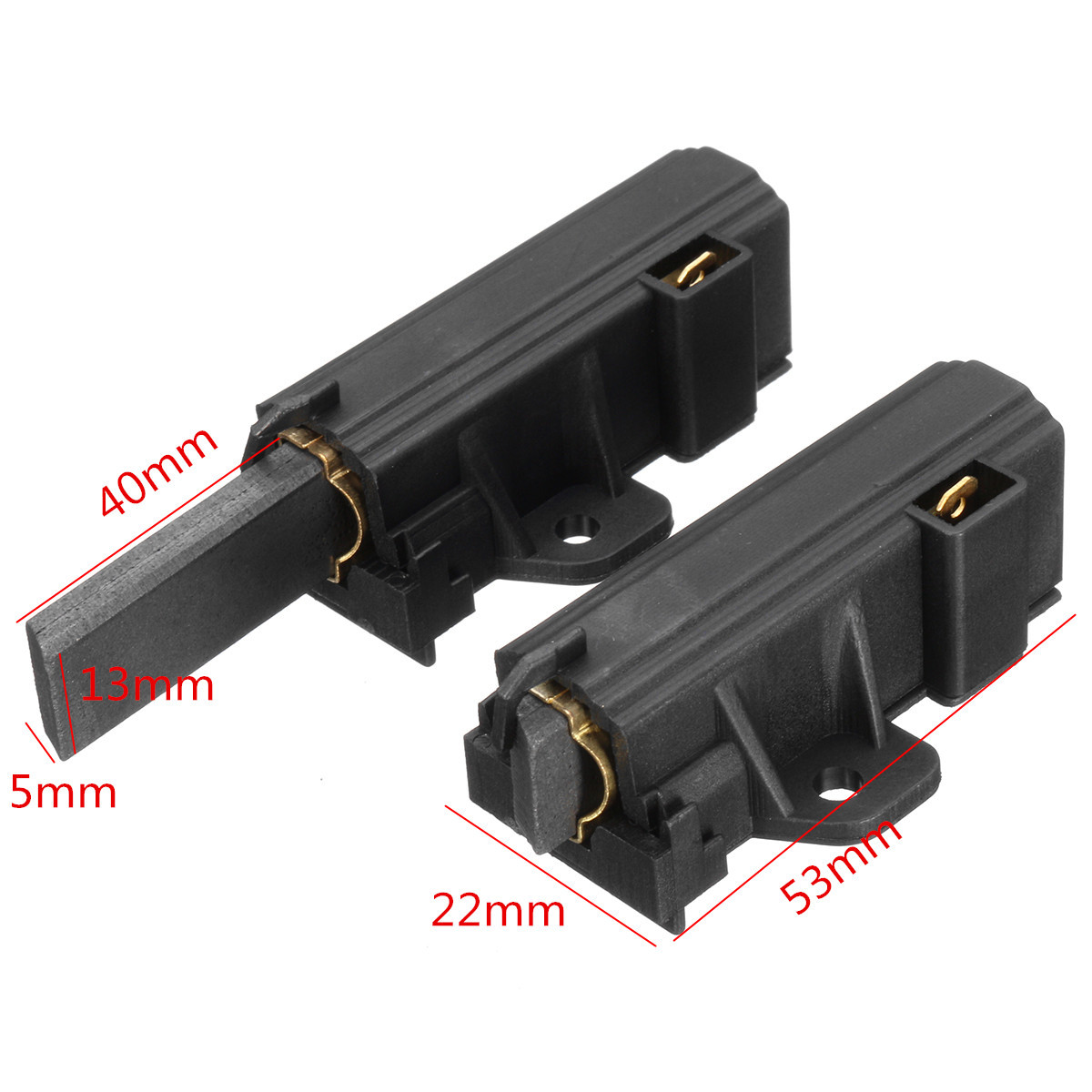 2pcs Washing Machine Sole Motor Carbon Brushes Sole For Zanussi Electrolux AEG 2 2pcs Washing Machine Sole Motor Carbon Brushes Sole For Zanussi Electrolux AEG - Image 2